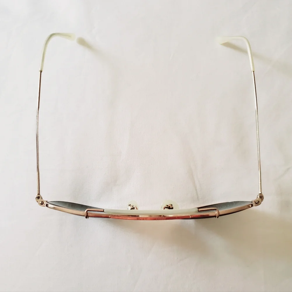 Vintage US International Komet-Italy Kids 14k Gold Aviator Style Sunglasses